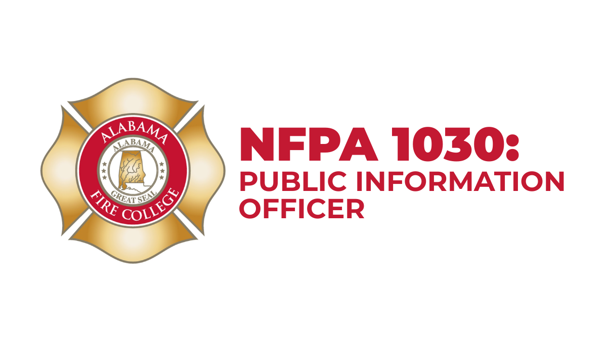NFPA 1030: Public Information Officer