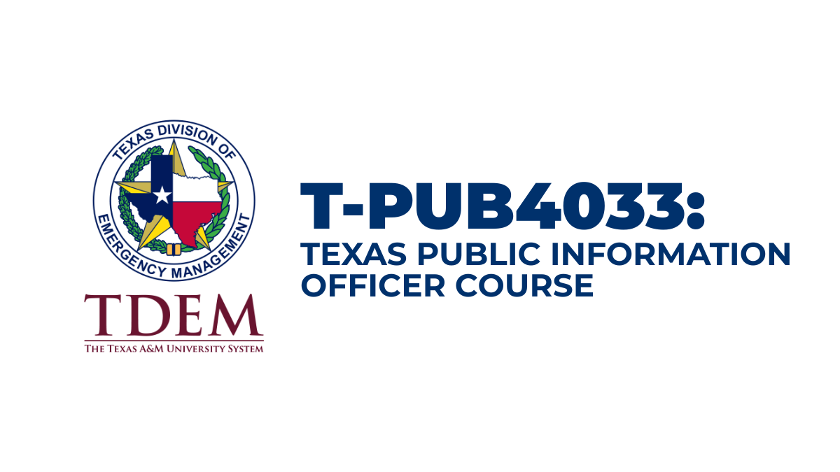 T-PUB4033: Texas Public Information Officer